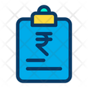 Rupees Finance Papers Document Icon
