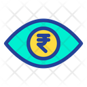 Eye Rupees Money In Eyes Icon