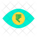 Eye Rupees Money In Eyes Icon
