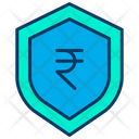 Rupees Shield Money Security Secure Money Icon