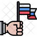 Russian Hand Flag Russian Hand Icon