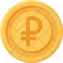 Russian Ruble Coin Coins Currency Icon