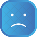 Sad Blue Face Icon
