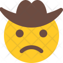 Sad Cowboy Smiley Icon