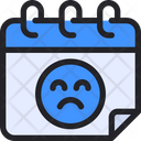 Sad Day Sad Event Sad Emoji Icon