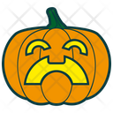 Halloween Pumpkin Suffering Icon