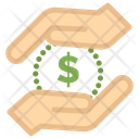 Currency Dollar Hand Icon