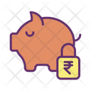Msafe Lock Money Safe Rupee Savings Secure Savings Icon