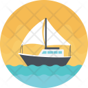 Boat Sailboat Traveling Icon