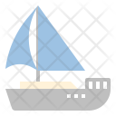Sailing Boat Sea Icon