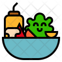Salad Bowl Vegetable Icon