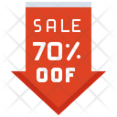 Sale 70 Percent Off Sale Tag Sale Icon