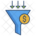 Sales Pipeline Filter Funnel Icon