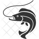 Salmon Trout Fishing Icon