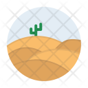 Sand Dunes Desert Icon