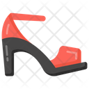 Ladies Shoe High Heel Sandal Icon