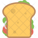 Sandwich Bread Snack Icon