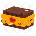 Sandwich De Helado Icono