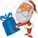 Santa Giving Gift Icon