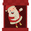 Santa In Window Icon