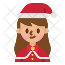 Santa Woman Icon
