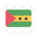 Sao Tome And Principe Flag Country Icon