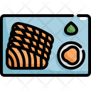 Sashimi Salmon Wasabi Icon