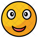 Satisfeito Feliz Emoji Ícone