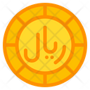 Saudi Riyal Coin Currency Icon