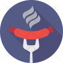 Sausage Fork Barbecue Icon