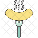 Barbecue Fork Bbq Hot Dog Icon