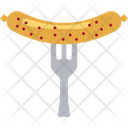 Bratwurst Fork Hotdog Icon