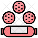 Sausages Meat Fast Food Icon
