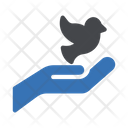 Peace Bird Hand Icon
