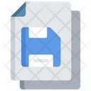 Save Document Back Up Note Icon