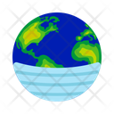 Earth Coronavirus Virus Icon