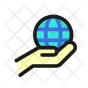 Save Earth Earth Hand Icon