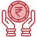 Save Money Indian Currency Rupee Icon