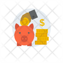 Savings Penny Bank Emergency Funds Icon