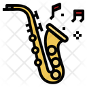 Saxophone Jazz Music Icon