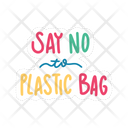 Say No To Plastic Bag Icon