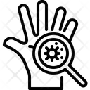 Scan Virus On Hand Icon