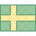 Scandinavian Flag Country Icon