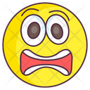 Scared Emoji Scared Expression Emotag Icon