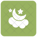 Night Moon Cloud Icon