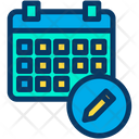 Pencil Schedule Planner Icon