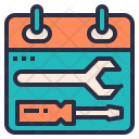 Schedule Maintenance Web Icon