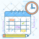 Schedule Planning Event Management Timetable Icon