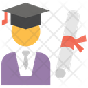 Scholar Student Graduation Icon
