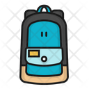 School Backpack Leather Icon